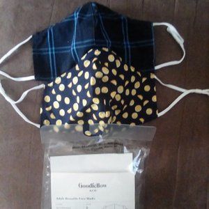 48 pcs Lemon & Plaid Face Masks Target Goodfellow OSFM